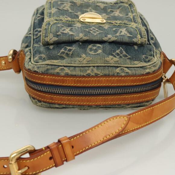 LOUIS VUITTON Monogram Denim Camera Bag Shoulder Bag Blue M95348 - Picture 6 of 16